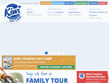 Tablet Screenshot of kiwicountrydaycamp.com